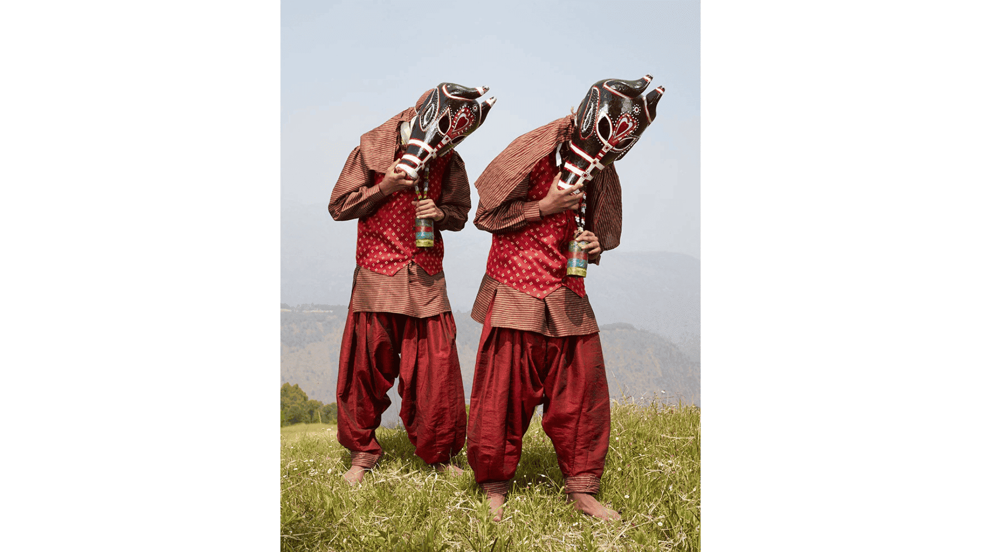 Cartacea Galleria Cartacea Gallery Charles Frèger Bail Jodi - deux taureaux) Hill Jatra (Pithoragarh, Uttarakhand) Print