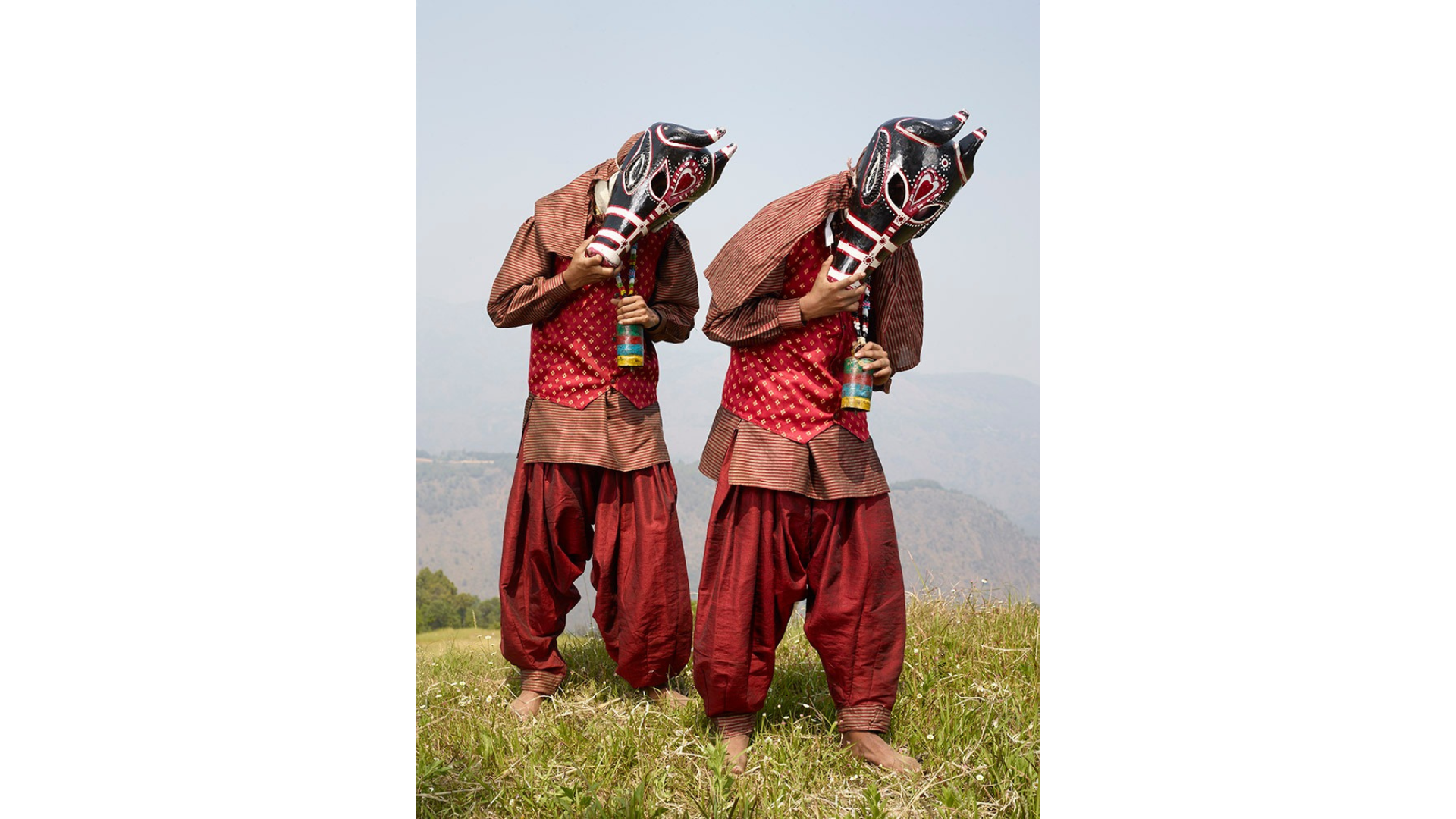 Cartacea Galleria Cartacea Gallery Charles Frèger Bail Jodi - deux taureaux) Hill Jatra (Pithoragarh, Uttarakhand) Print